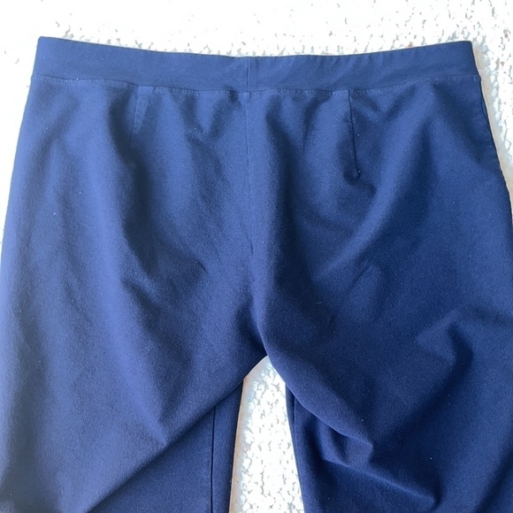 Eileen Fisher Washable Stretch Crepe Slim Cropped Ankle Pant Midnight Blue M - Picture 7 of 9